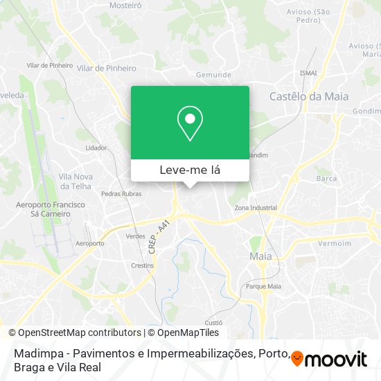 Madimpa - Pavimentos e Impermeabilizações mapa