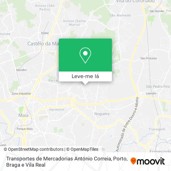 Transportes de Mercadorias António Correia mapa