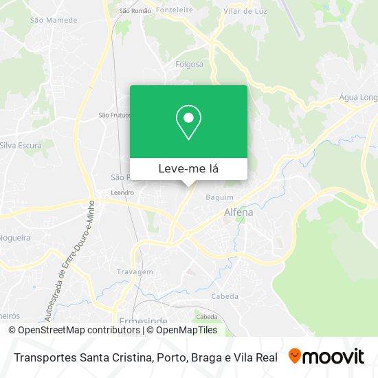 Transportes Santa Cristina mapa