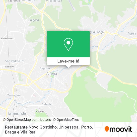 Restaurante Novo Gostinho, Unipessoal mapa