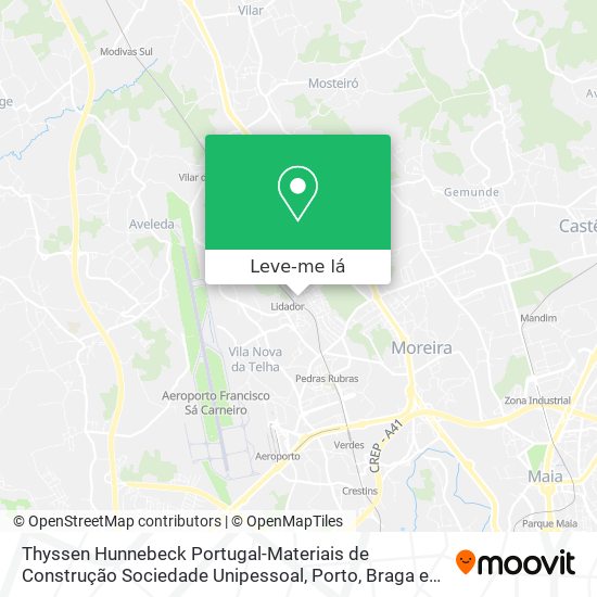 Thyssen Hunnebeck Portugal-Materiais de Construção Sociedade Unipessoal mapa