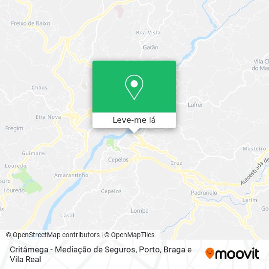 Critâmega - Mediação de Seguros mapa