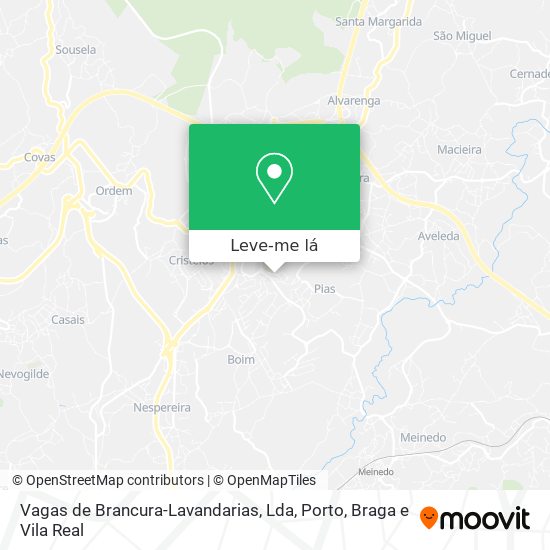 Vagas de Brancura-Lavandarias, Lda mapa