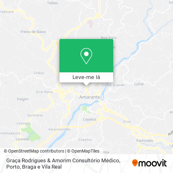 Graça Rodrigues & Amorim Consultório Médico mapa