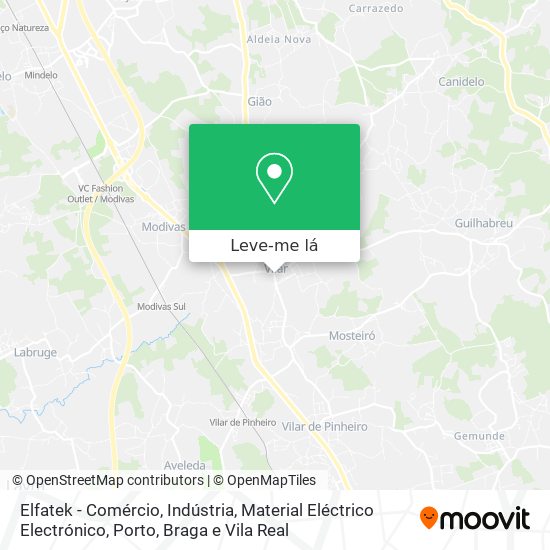 Elfatek - Comércio, Indústria, Material Eléctrico Electrónico mapa