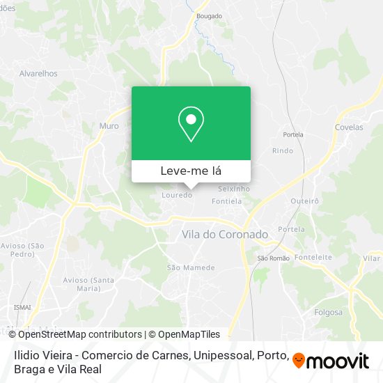 Ilidio Vieira - Comercio de Carnes, Unipessoal mapa