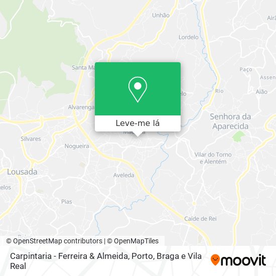 Carpintaria - Ferreira & Almeida mapa