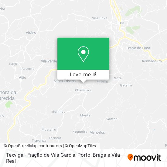 Texviga - Fiação de Vila Garcia mapa