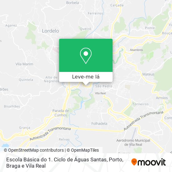 Escola Básica do 1. Ciclo de Águas Santas mapa