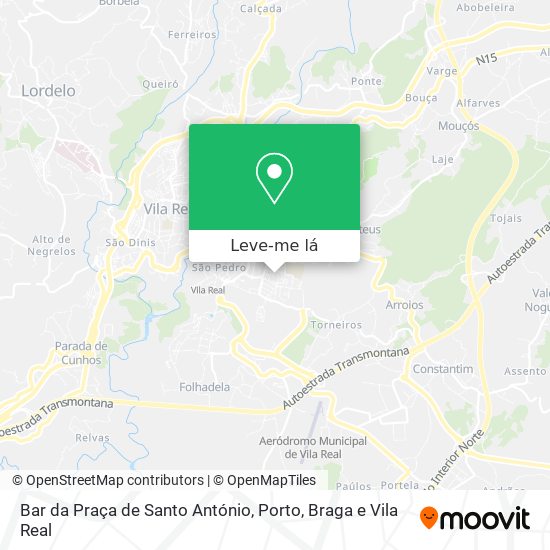 Bar da Praça de Santo António mapa