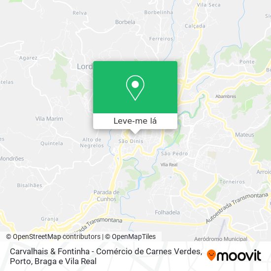 Carvalhais & Fontinha - Comércio de Carnes Verdes mapa