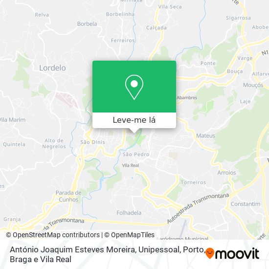 António Joaquim Esteves Moreira, Unipessoal mapa