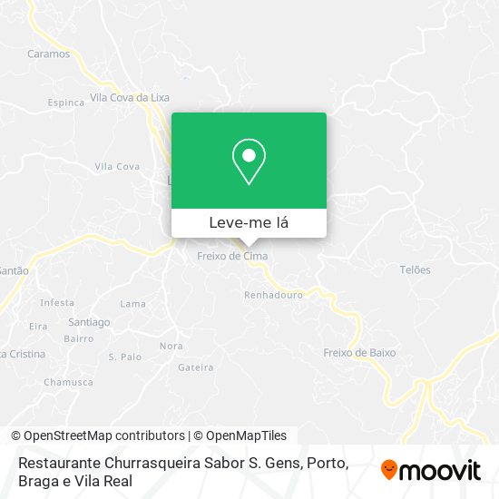 Restaurante Churrasqueira Sabor S. Gens mapa