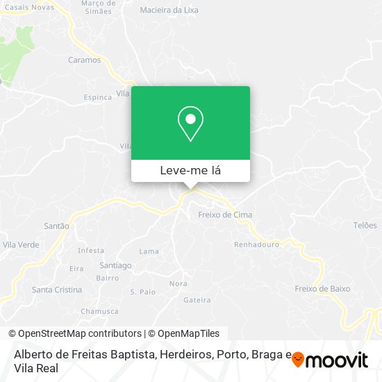 Alberto de Freitas Baptista, Herdeiros mapa