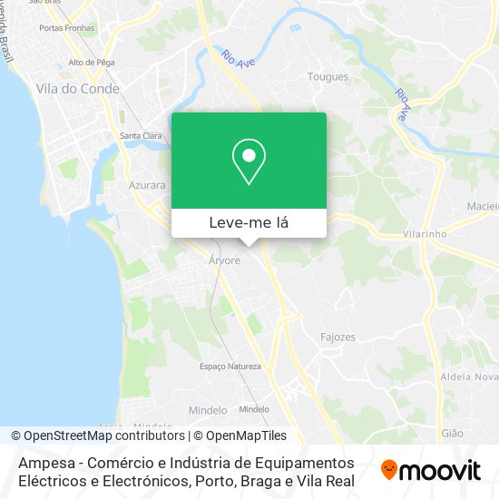 Ampesa - Comércio e Indústria de Equipamentos Eléctricos e Electrónicos mapa