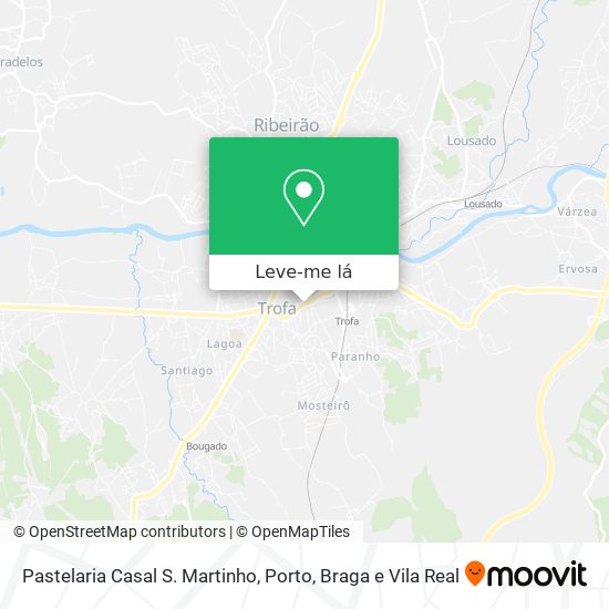 Pastelaria Casal S. Martinho mapa