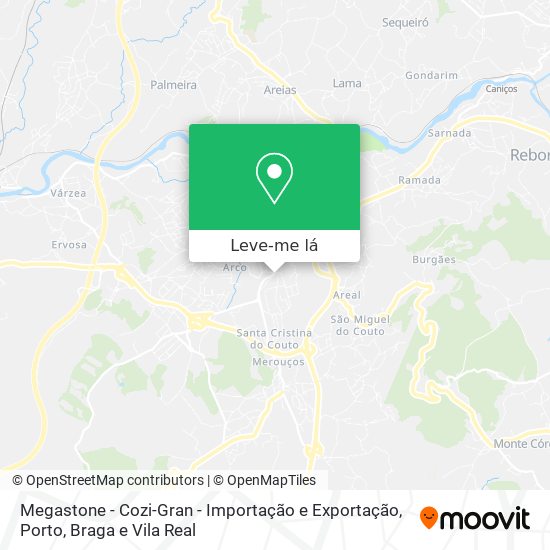 Megastone - Cozi-Gran - Importação e Exportação mapa