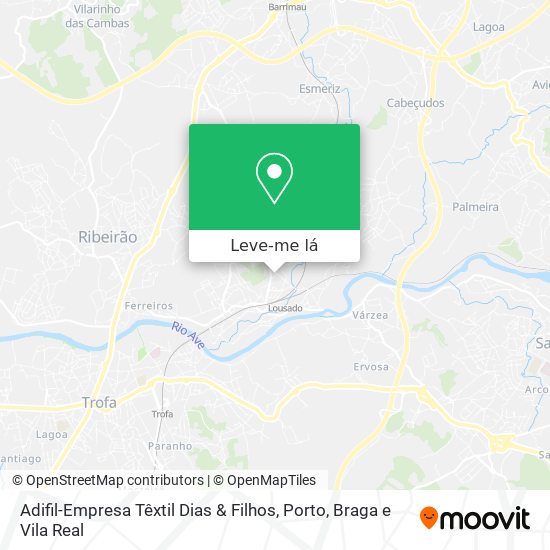 Adifil-Empresa Têxtil Dias & Filhos mapa