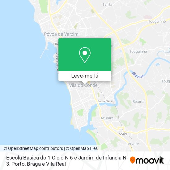 Escola Básica do 1 Ciclo N 6 e Jardim de Infância N 3 mapa