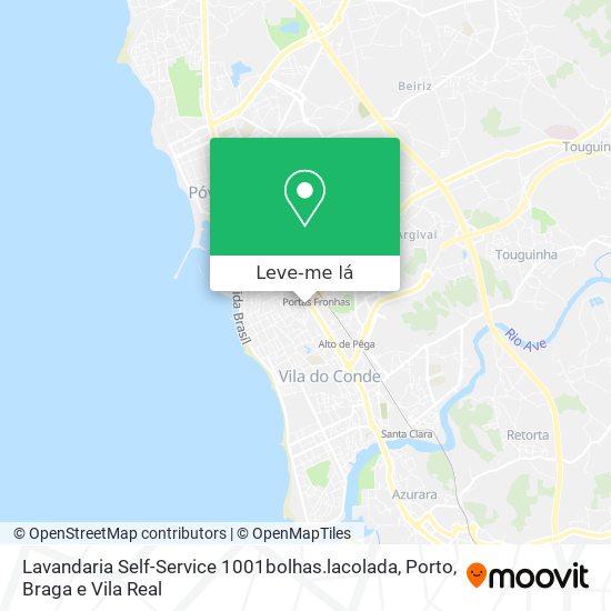 Lavandaria Self-Service 1001bolhas.lacolada mapa