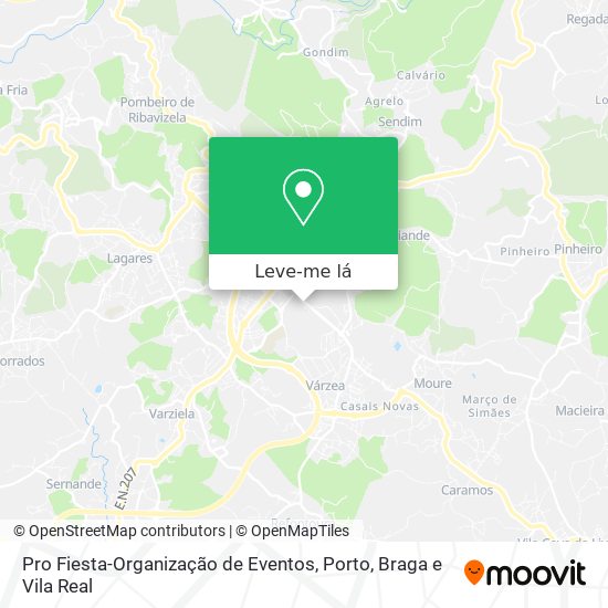 Pro Fiesta-Organização de Eventos mapa