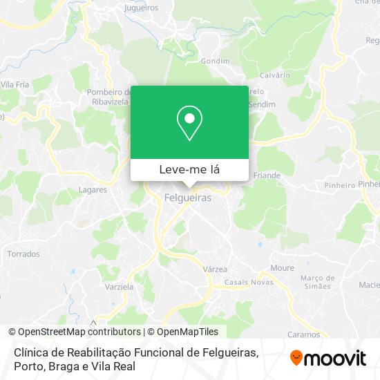 Clínica de Reabilitação Funcional de Felgueiras mapa