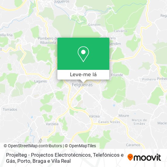 Projelteg - Projectos Electrotécnicos, Telefónicos e Gás mapa