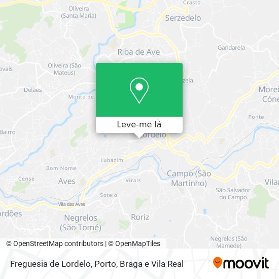 Freguesia de Lordelo mapa