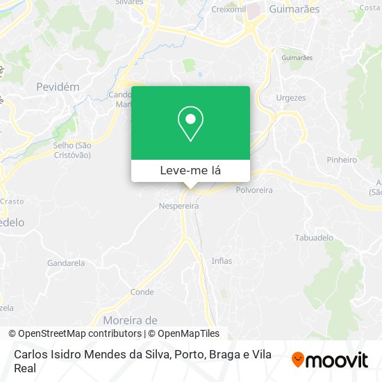 Carlos Isidro Mendes da Silva mapa