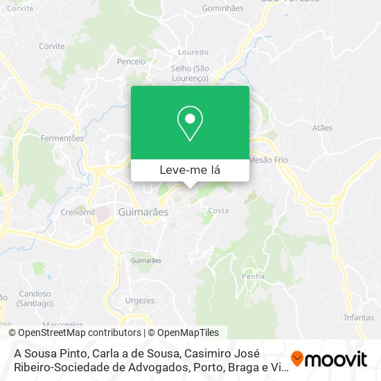 A Sousa Pinto, Carla a de Sousa, Casimiro José Ribeiro-Sociedade de Advogados mapa
