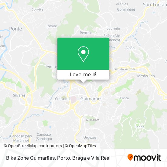 Bike Zone Guimarães mapa