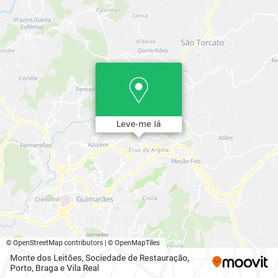 Monte dos Leitões, Sociedade de Restauração mapa