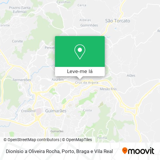 Dionísio a Oliveira Rocha mapa