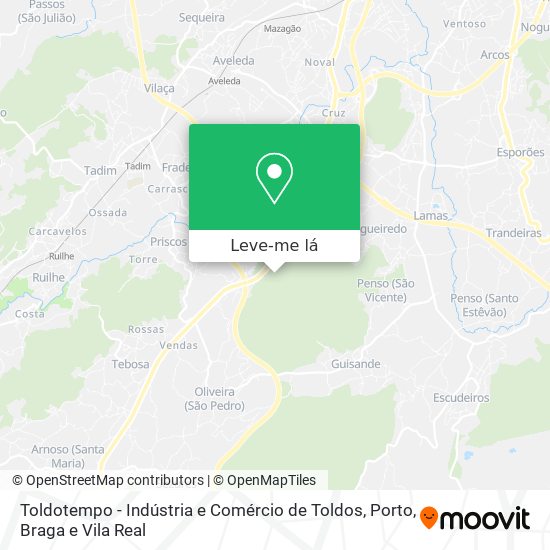 Toldotempo - Indústria e Comércio de Toldos mapa