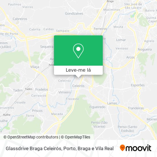 Glassdrive Braga Celeirós mapa