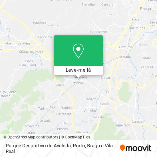 Parque Desportivo de Aveleda mapa