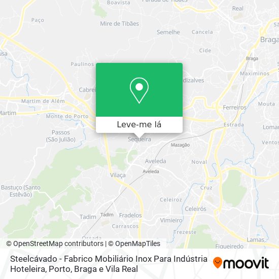 Steelcávado - Fabrico Mobiliário Inox Para Indústria Hoteleira mapa