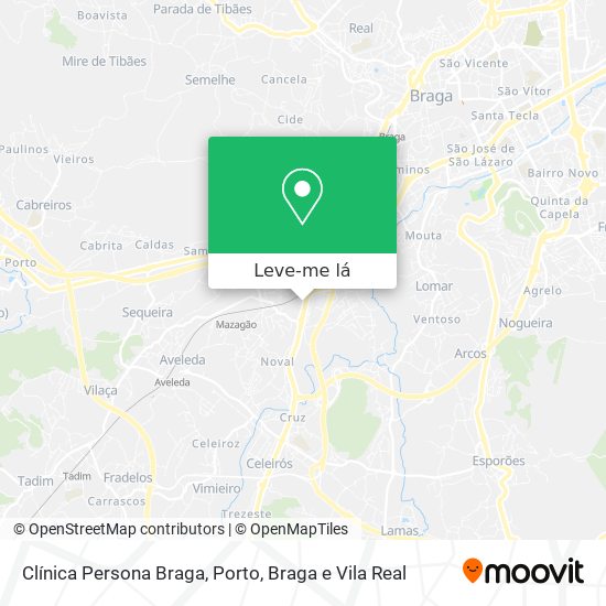 Clínica Persona Braga mapa