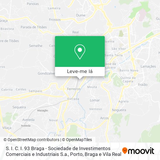S. I. C. I. 93 Braga - Sociedade de Investimentos Comerciais e Industriais S.a. mapa