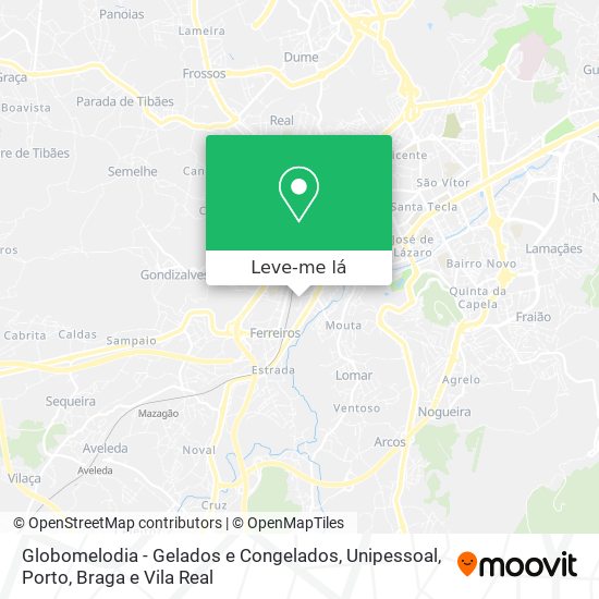 Globomelodia - Gelados e Congelados, Unipessoal mapa