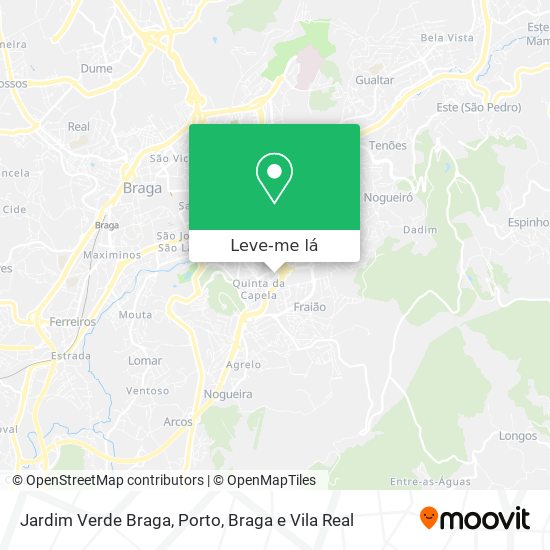 Jardim Verde Braga mapa