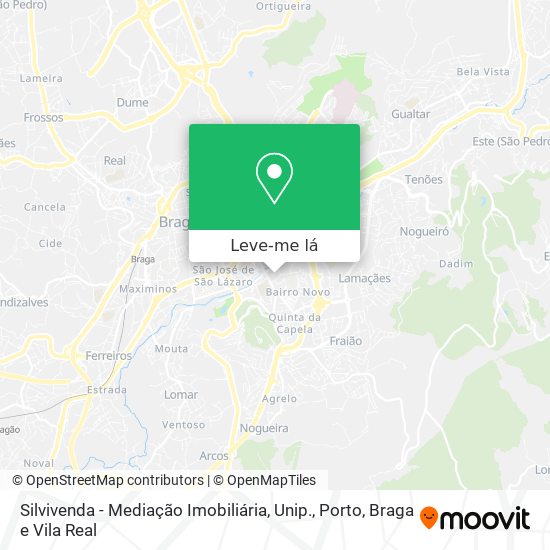 Silvivenda - Mediação Imobiliária, Unip. mapa