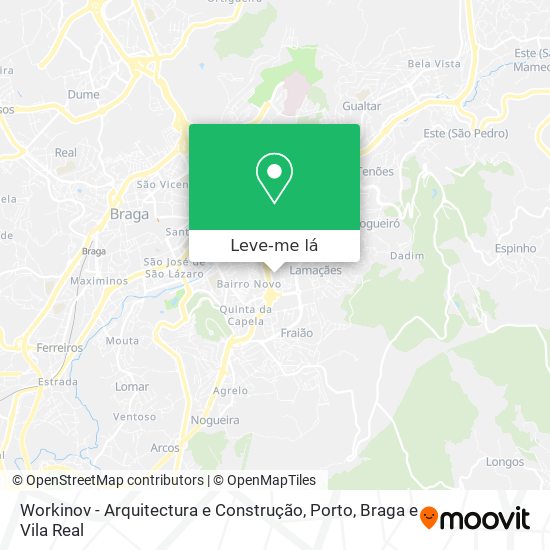 Workinov - Arquitectura e Construção mapa