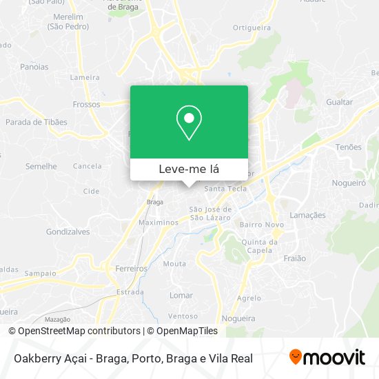 Oakberry Açai - Braga mapa