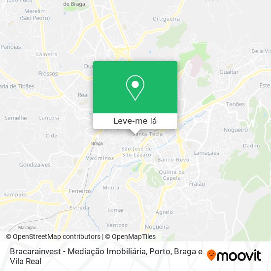Bracarainvest - Mediação Imobiliária mapa