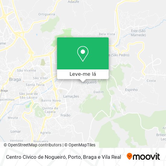 Centro Cívico de Nogueiró mapa