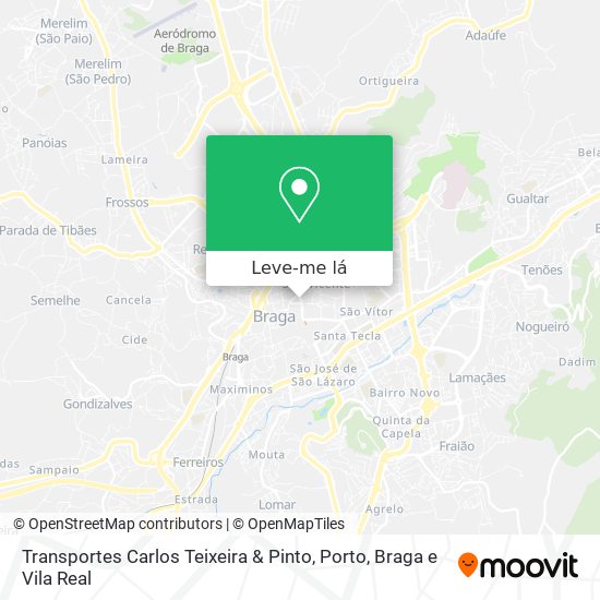 Transportes Carlos Teixeira & Pinto mapa
