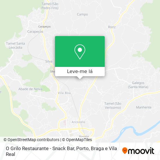 O Grilo Restaurante - Snack Bar mapa