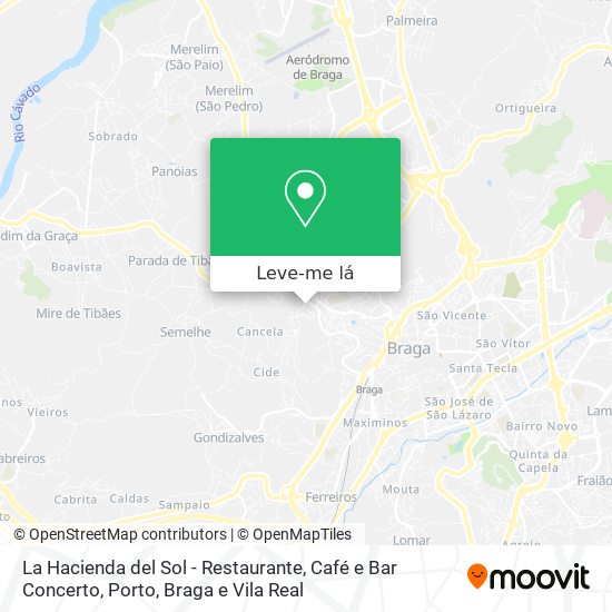 La Hacienda del Sol - Restaurante, Café e Bar Concerto mapa