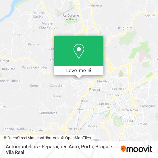 Automontélios - Reparações Auto mapa